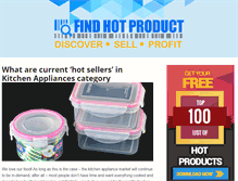 Tablet Screenshot of findhotproduct.com